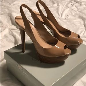 Women’s Nude Patent Leather Heels